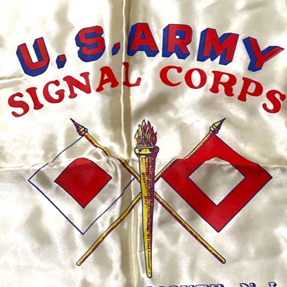 Vintage U.S. Army Signal Corps Fort Monmouth New Jersey Pillow Case Sham - Picture 5 of 14